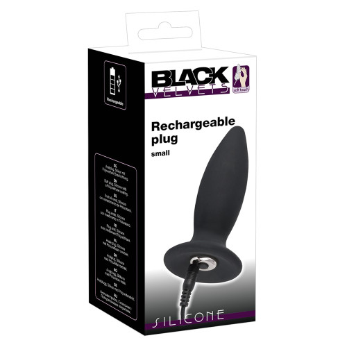 Анальная пробка Black Velvets Rechargeable Plug Small