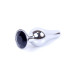 Анальна пробка B - Series HeavyFun Long Jewellery Silver Plug, діаметр 3 см, довжина 9,5 см, Black