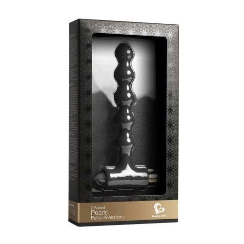 Анальный вибратор Rocks Off Petite Sensations Pearls Черный