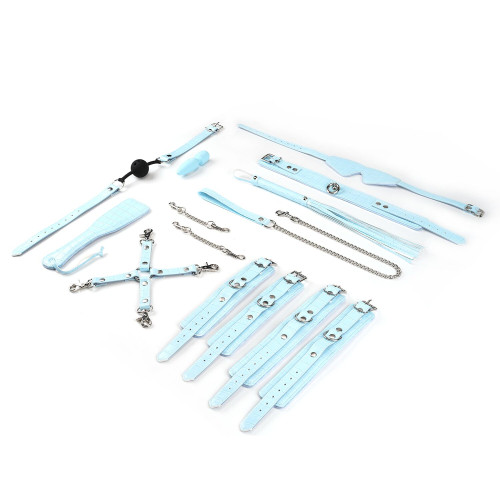 БДСМ-набор для начинающих Liebe Seele Macaron 9pcs Bondage Kit-Mint, 9 предметов, мини-ванд