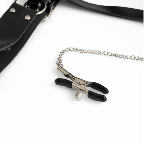 Бондажный набор с металлическим анальным крюком Art of Sex Beatrice Bondage set with anal hook № 1