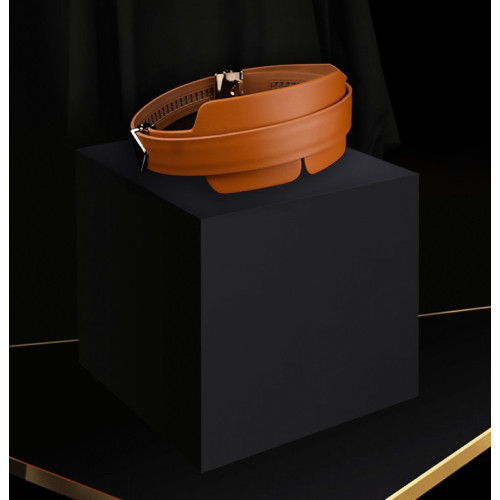 Маска на глаза кожаная Lockink коричневая