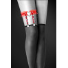 Гартер Bijoux Pour Toi - WITH HEART AND SPIKES Червоний