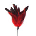 Щекоталка с пером петуха Art of Sex – Feather Paddle, красная