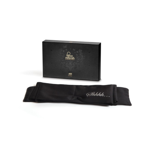Повязка-лента из сатина 2-в-1 Bijoux Indiscrets Shhh (повязка на глаза и лента для связывания)