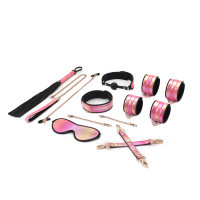 БДСМ-набор Liebe Seele Vivid Sakura 8 Pieces Set, 8 аксессуаров, экокожа на бархатной основе БДСМ-набор Liebe Seele Vivid Sakura 8 Pieces Set, 8 аксессуаров, экокожа на бархатной основе