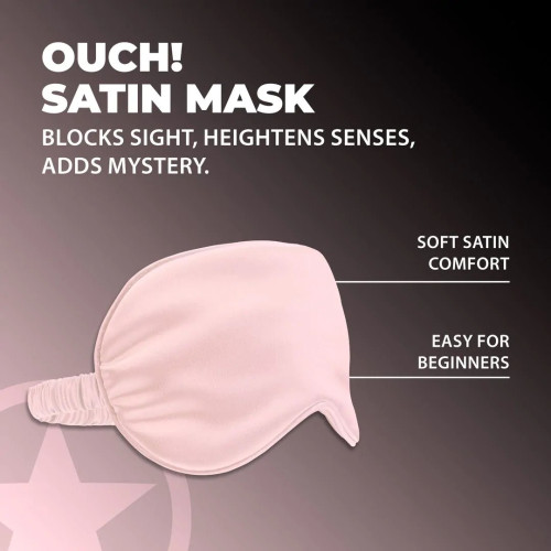Маска на очі Ouch! Satin Blindfold Pink