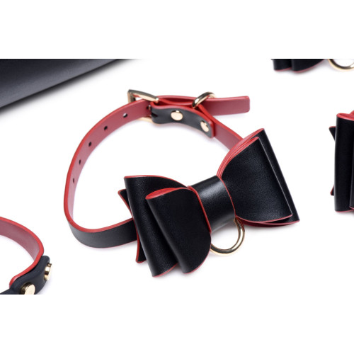 Набір БДСМ з дорожньою сумкою Master Series: Bow — Luxury BDSM Set With Travel Bag, 11 предметів