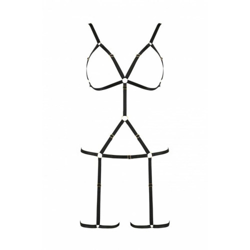 Портупея-стрепи на все тіло Passion Exclusive Indica black XXL/XXXL