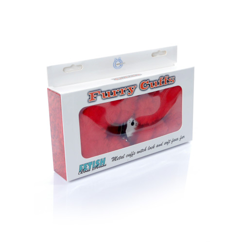 Наручники Fetish B - Series Series Furry Cuffs Red