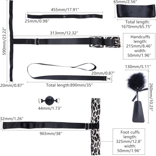 БДСМ-набір LOCKINK YEAHWOW Armbinder Restraint Set Black