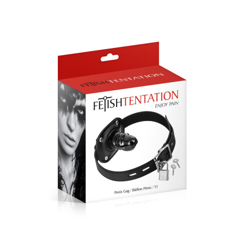 Кляп з маленьким фалоімітатором Fetish Tentation Penis Gag T1
