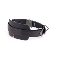 Маска на глаза кожаная Lockink черная