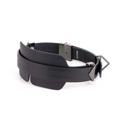 Маска на глаза кожаная Lockink черная