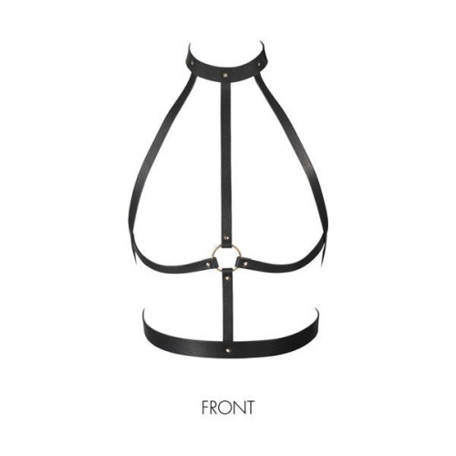 Портупея Bijoux Indiscrets MAZE H Harness Черная