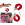 Наручники OOTB Plush Handcuffs With Keys Red