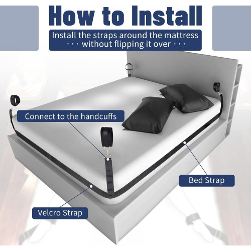 БДСМ-набір LOCKINK YEAHWOW Bed Restraint set
