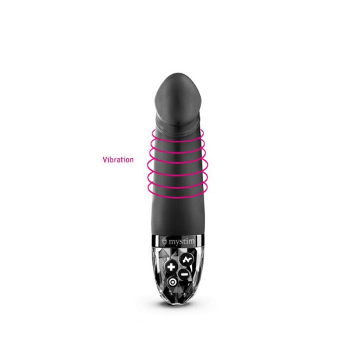 Вибратор с электростимуляцией Mystim Real Deal Neil Black Edition