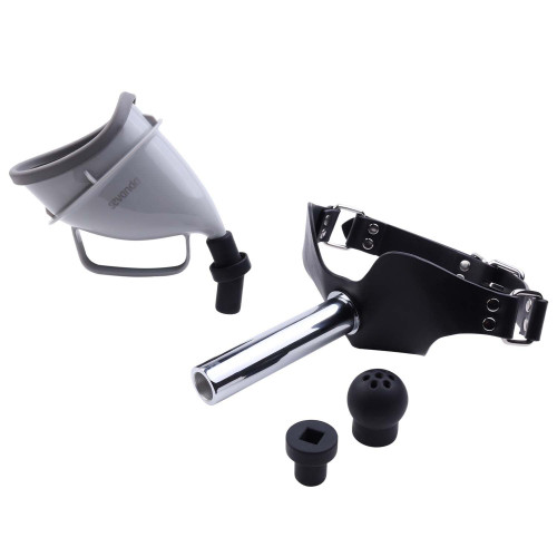 Набор для доминирования LOCKINK SEVANDA Objectification Bathroom Set, маска и 4 насадки