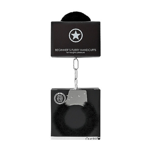 Наручники Ouch! Beginner's Handcuffs Furry Black