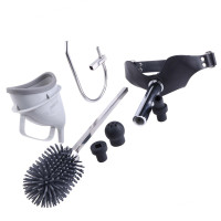 Набор для доминирования LOCKINK SEVANDA Objectification Bathroom Set, маска и 4 насадки