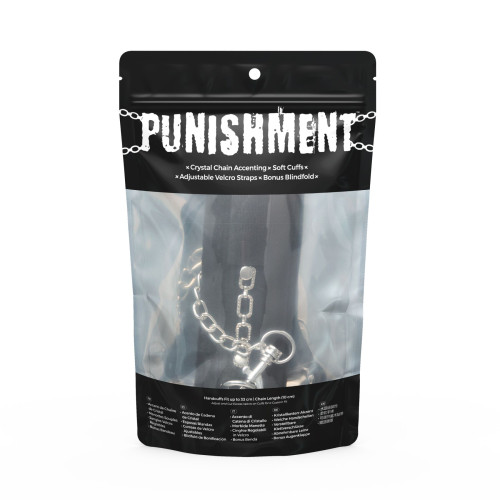 Наручники Punishment - Crystal Detail Handcuffs – Black