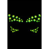 Прикраса-зірочки для тіла Leg Avenue Celeste face jewels sticker, наліпки, світяться у темряві