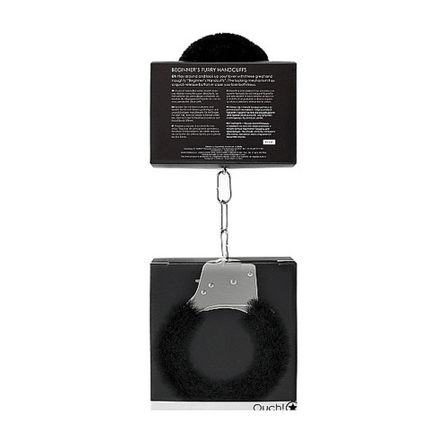 Наручники Ouch! Beginner's Handcuffs Furry Black