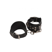 Оковы на лодыжки sLash Leather Leg Cuffs, Black