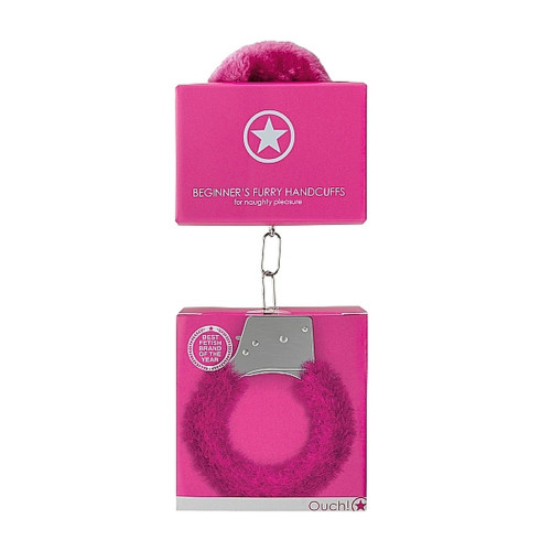 Наручники Ouch! Beginner's Handcuffs Furry Pink