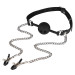 Набір БДСМ Erospace Wild Play Mouth Gag With Nipple Clamps C15
