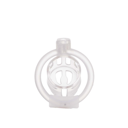 Клетка для пениса LOCKINK SEVANDA Plastic Penis Chastity Cage, прозрачная, 3 кольца разных размеров