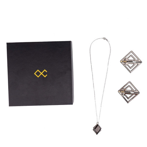 Зажимы для сосков с легкой подвеской LOCKINK Adjustable Nipple Clamps with Light Pendant - Grey