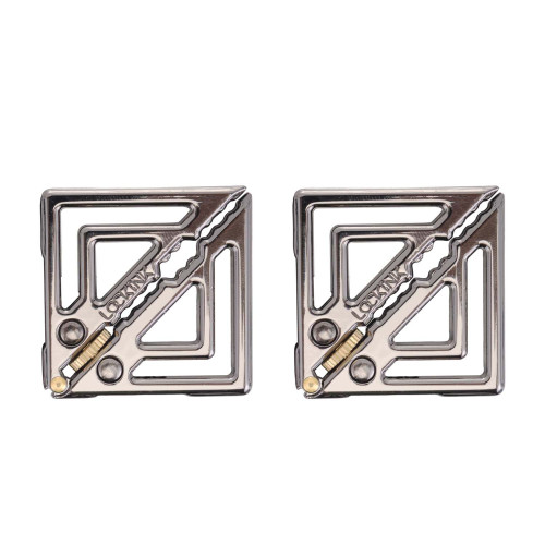 Зажимы для сосков с легкой подвеской LOCKINK Adjustable Nipple Clamps with Light Pendant - Grey