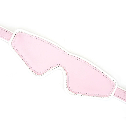 Кожаная маска на глаза Liebe Seele White & Pink Fairy Goat Leather Blindfold