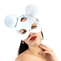 Кожаная маска мышки Art of Sex - Mouse Mask, цвет Белый Кожаная маска мышки Art of Sex - Mouse Mask, цвет Белый