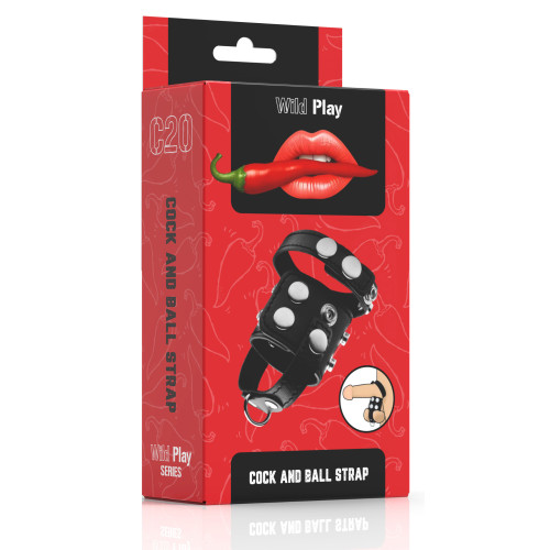 Бондаж Erospace Wild Play Cock And Ball Strap C20