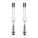 Зажимы для сосков Bedroom Fantasies: Nipple Clamps with Beaded Chain - Silver
