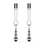Затискачі для сосків Bedroom Fantasies: Nipple Clamps with Beaded Chain - Silver