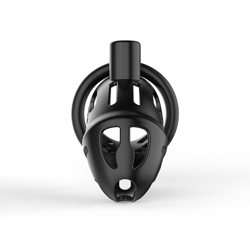 Клетка для пениса LOCKINK SEVANDA Naja-Cobra Chastity Cage Satin Black, 3 кольца разных размеров