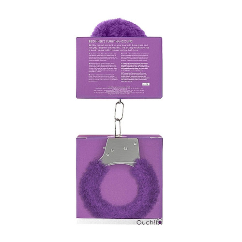Наручники Ouch! Beginner's Handcuffs Furry Purple