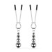 Зажимы для сосков Bedroom Fantasies: Nipple Clamps with Beaded Chain - Silver