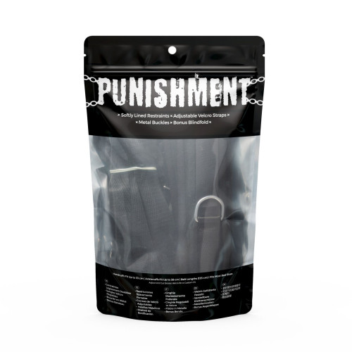 Растяжка на кровать Punishment - 5-Piece Bed Restraint Kit – Black