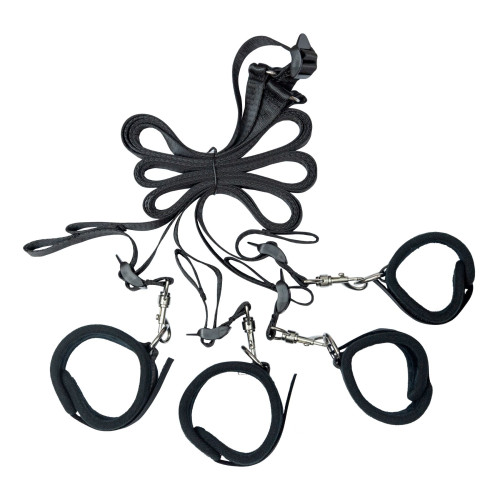 Растяжка на кровать Punishment - 5-Piece Bed Restraint Kit – Black
