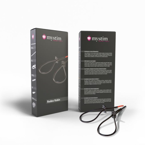 Утяжка для пениса Mystim Rodeo Robin пара силиконовых токопроводящих лассо