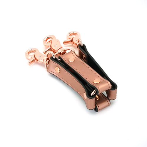 Крестовина для фиксации Liebe Seele Rose Gold Memory Hog Tie, натуральная кожа, розовое золото