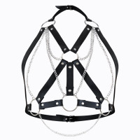 Женская портупея Art of Sex - Aiden Leather harness, Черная L-2XL Женская портупея Art of Sex - Aiden Leather harness, Черная L-2XL