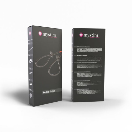 Утяжка для пениса Mystim Rodeo Robin пара силиконовых токопроводящих лассо