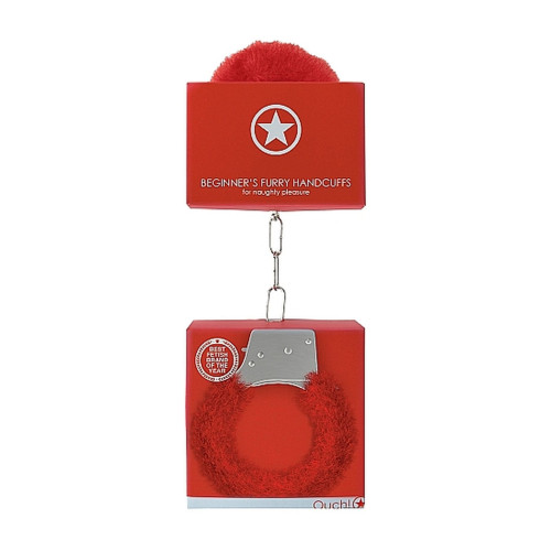 Наручники Ouch! Beginner's Handcuffs Furry Red