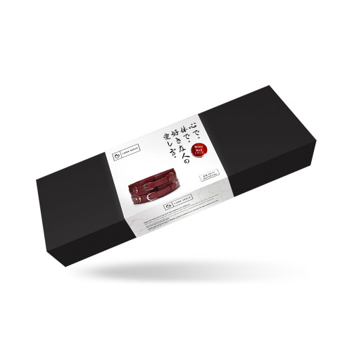 Кожаный пояс для бондажа Liebe Seele Wine Red Waist Cuff, M Size